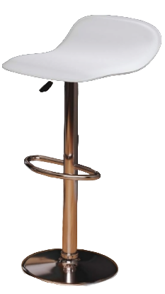 Стул барный BC-102 (каркас хром кожзам белый) Стул барный BC-102 (каркас хром кожзам белый)