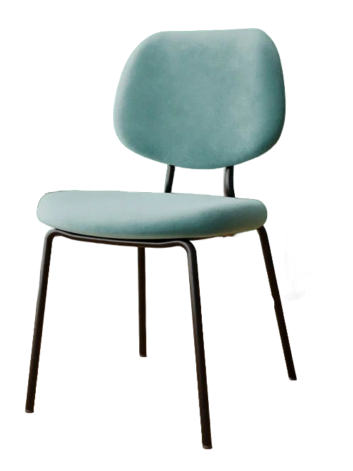 Стул DC-2308 (каркас черный тк.Капучино/ Velvet HLR-7)