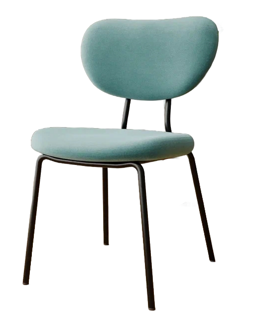 Стул DC-2309 (каркас черный тк.тиффани/ Velvet HLR-58)