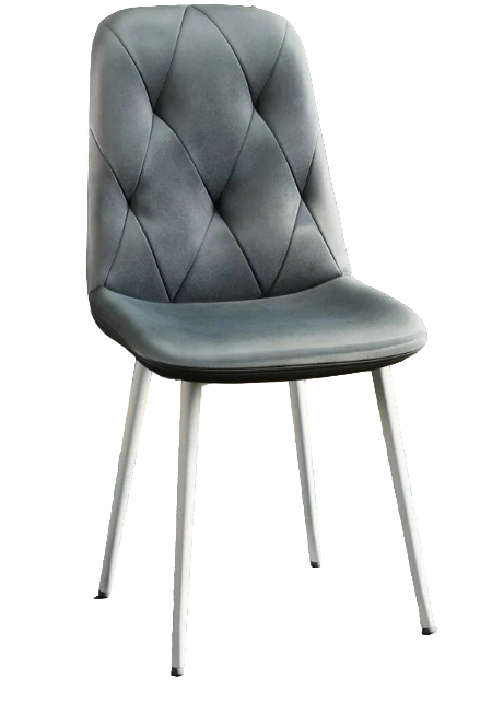 Стул DC-2103 (каркас белый тк.серый/ Velvet HLR-20) Стул DC-2103 (каркас белый тк.серый/ Velvet HLR-20)