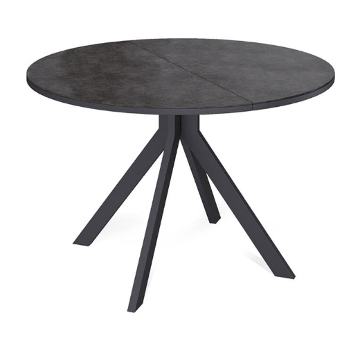 Стол AR1000 черный/керамика темно-серая