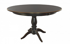 Стол Рич 1200*1200*765 (тон черный RAL9005 + патина золото)