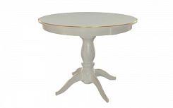 Стол Рич 900(1300)*900*765 (тон серый RAL7038 + патина золото)