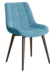 Стул DL-2407 (Велюр голубой (S23)) Стул DL-2407 (Велюр голубой (S23))