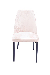 Стул Одри (каркас черный, тк. бежевый велюр)