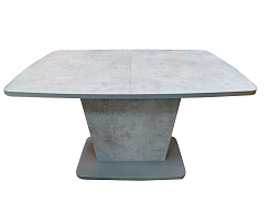 Стол Норман М 1200(1500)*800*755 (бетон светло-серый кромка U732 / серый пыльный)