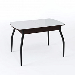 Стол Чикаго СТ МП 1100(1400)*680*750 Ноги 01 черные (стекло Белое глянцевое цвет ВН) Стол Чикаго СТ МП 1100(1400)*680*750 Ноги 01 черные (стекло Белое глянцевое цвет ВН)