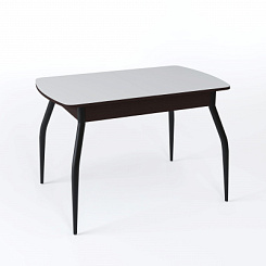 Стол Чикаго СТ МП 1100(1400)*680*750 Ноги 01 черные (стекло Белое матовое цвет ВН) Стол Чикаго СТ МП 1100(1400)*680*750 Ноги 01 черные (стекло Белое матовое цвет ВН)