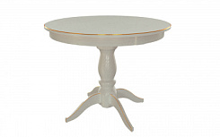 Стол Рич 900*900*765 (тон серый RAL7038 + патина золото) Стол Рич 900*900*765 (тон серый RAL7038 + патина золото)